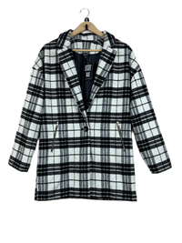 Black & White Women Winter Long Coat by New Look (WLC-12)