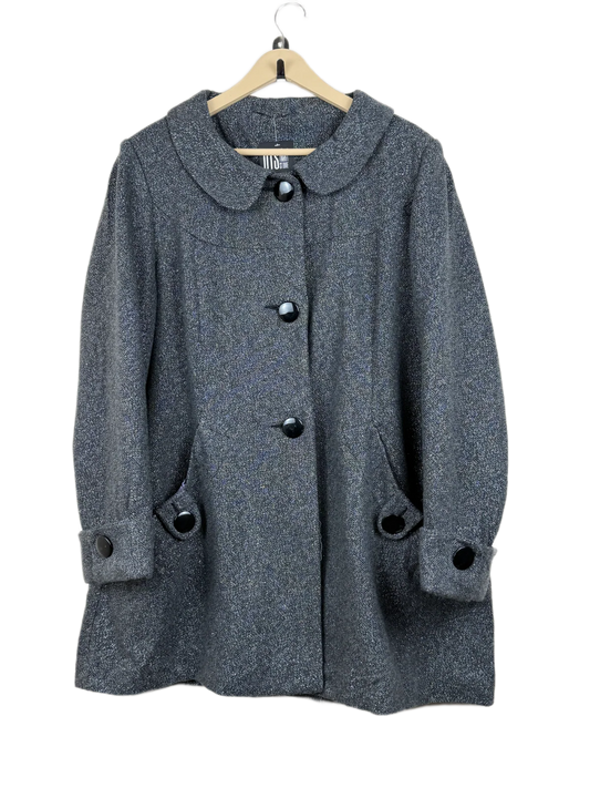 Premium Condition Winter Long Cardigans | Preloved New Look | Grey Wool + Polyester | Thrift Shop for Women Karachi Pakistan | OTS