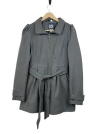 Grey Women Winter Long Coat by H&M (WLC-19)