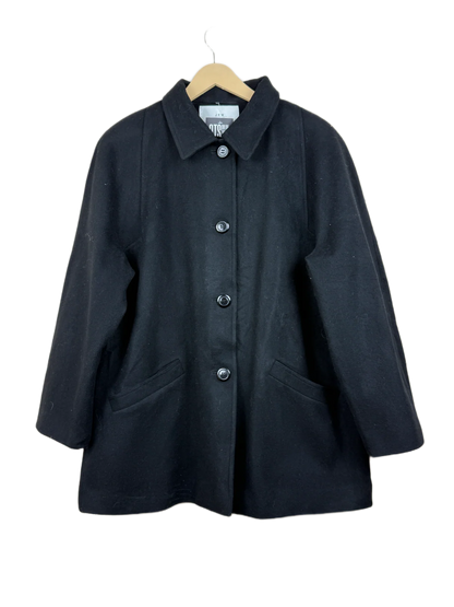 Secondhand Branded Winter Long Cardigans by JFW Element, Black Wool fabric, Premium condition, for Women - Online Thrift Shop Lahore Pakistan