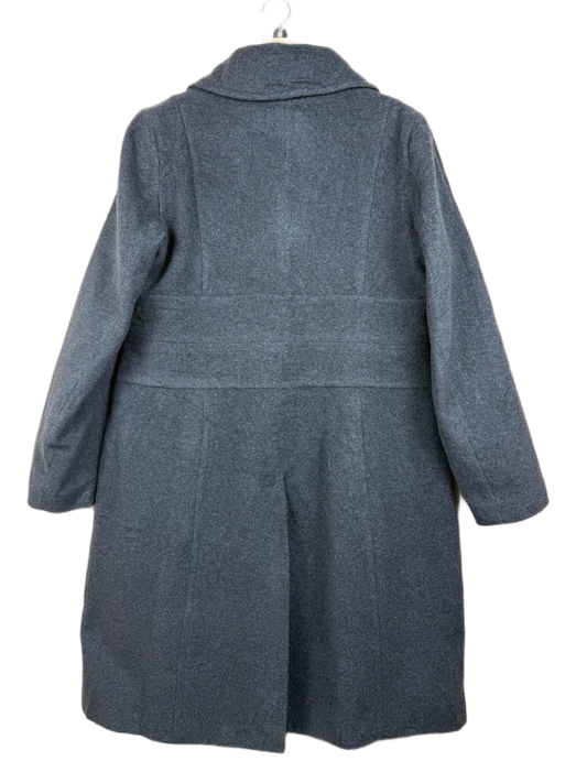Shop Premium Condition Gray Wool + Polyester Winter Long Cardigans by Unknown for Women at OTS - Online Thrift Store Pakistan (WLC-24)