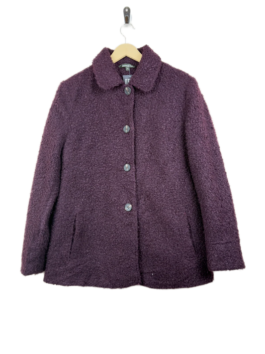 Preloved Premium Winter Long Cardigans by Bonmarché, Purple Polyester for Women - OTS Thrift Shop Karachi Pakistan