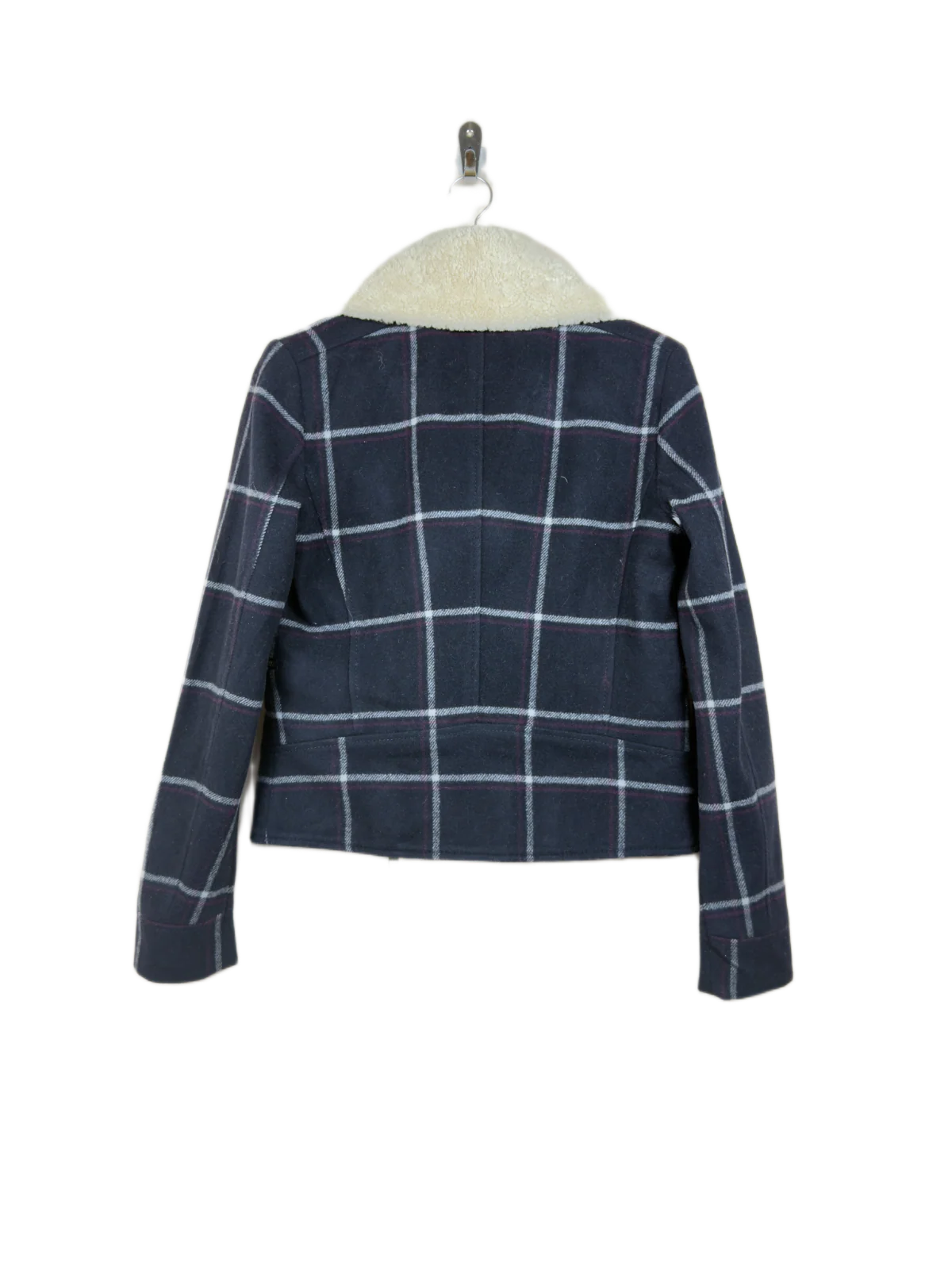 Shop Premium Condition Dark Blue Polyester Winter Long Cardigans by Tommy Hilfiger for Women at OTS - Online Thrift Store Pakistan (WLC-27)