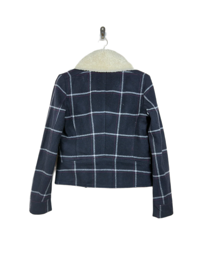 Shop Premium Condition Dark Blue Polyester Winter Long Cardigans by Tommy Hilfiger for Women at OTS - Online Thrift Store Pakistan (WLC-27)