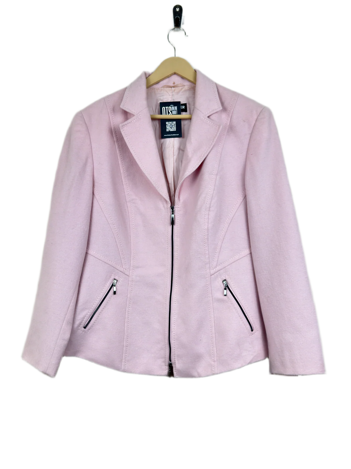 Pink Women Winter Long Coat by Gerry Weber (WLC-29)