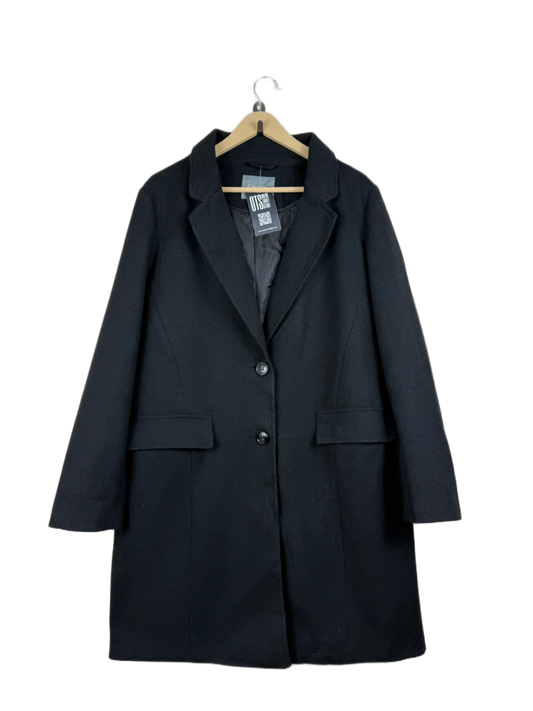Shop Excellent Winter Long Cardigans by George | Preloved Branded Clothes | Black Polyester | Women | OTS Thrift Store Islamabad Pakistan