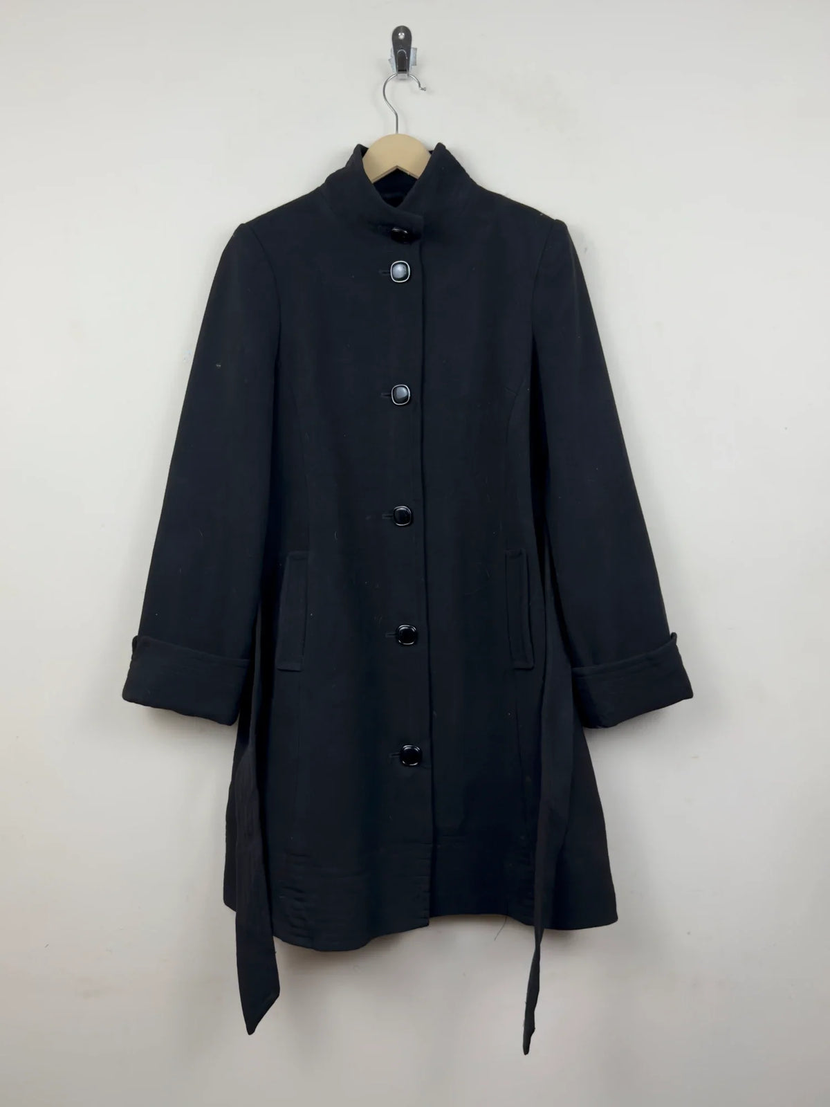 Black Women's Winter Long Coat by principels (WLC-44)
