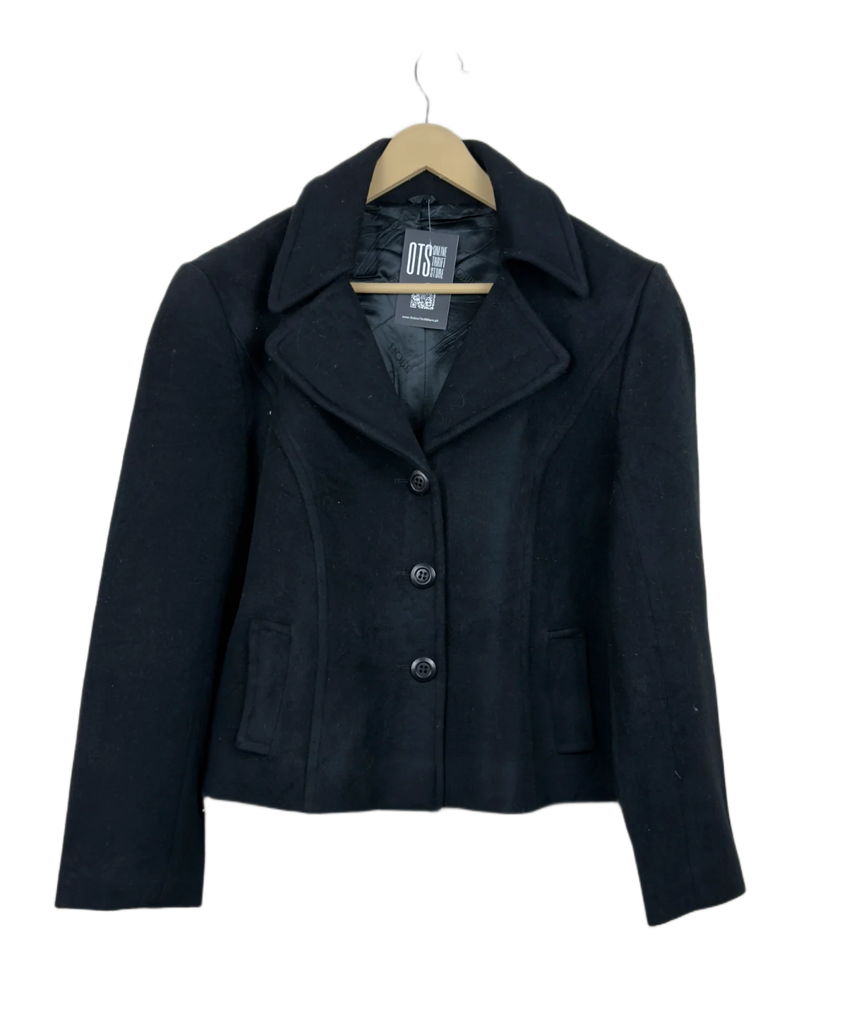 Black Women Winter Long Coat by Hobbs (WLC-7)