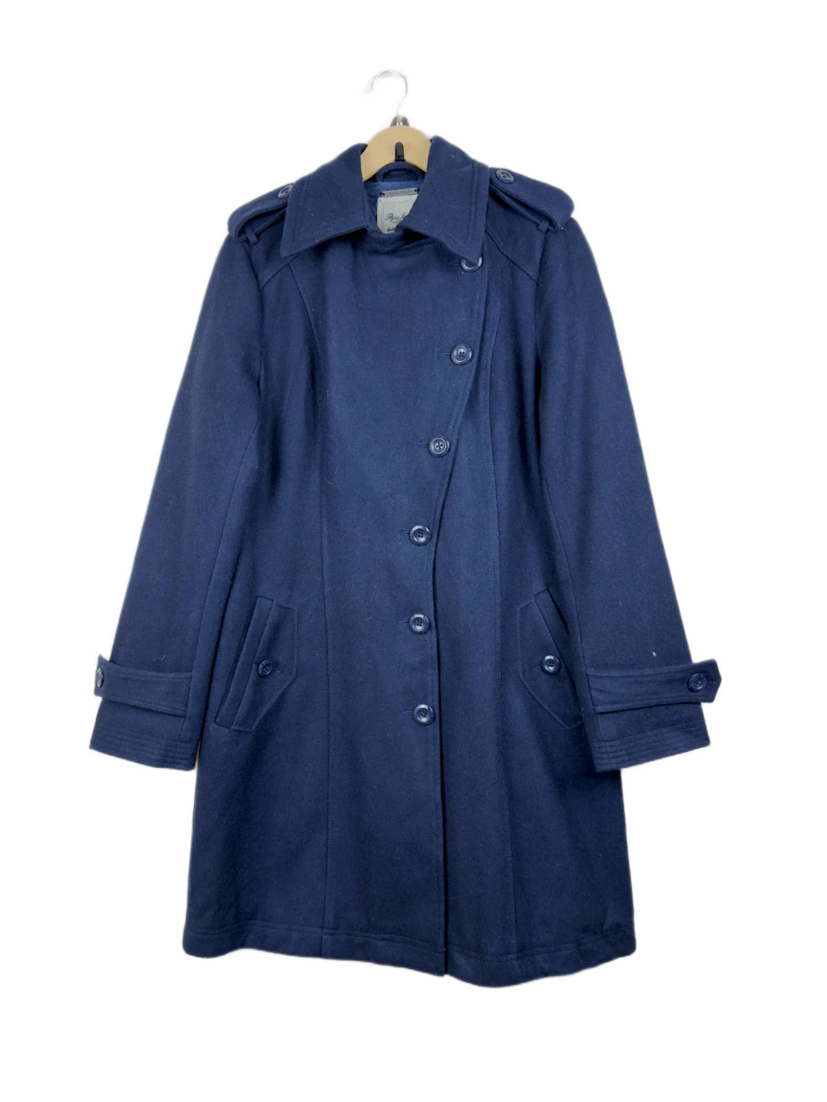 Blue Women Winter Long Coat by Pepe Jeans (WLC-9)