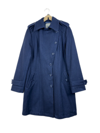 Blue Women Winter Long Coat by Pepe Jeans (WLC-9)