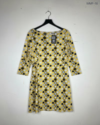 UNKNOWN Yellow Women Maxi & Frock (WMF-16)