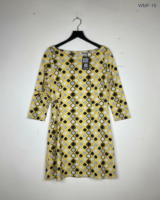 Preloved Premium Women Maxi & Frock by Unknown, Yellow Polyester for Women - OTS Thrift Shop Peshawar Pakistan
