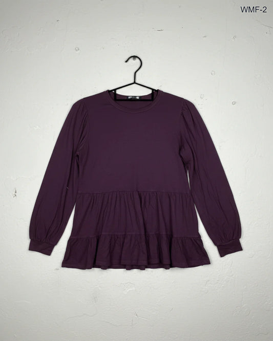 Women Maxi & Frock | New Look | Preloved Branded | Maroon Polyester | Premium | OTS Thrift Store Karachi Pakistan