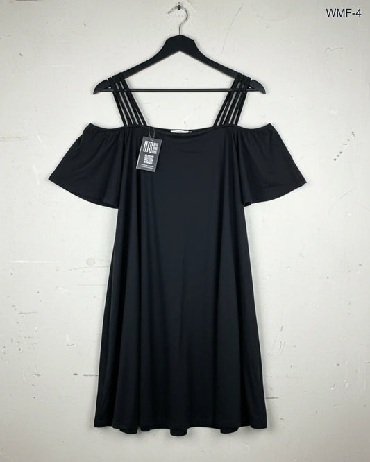 Shop Premium Women Maxi & Frock by Shein | Preloved Branded Clothes | Black Polyester | Women | OTS Thrift Store Lahore Pakistan