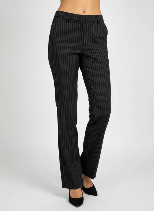 Black Womens High Waist Pant Trouser by HENNES (WPT-103)