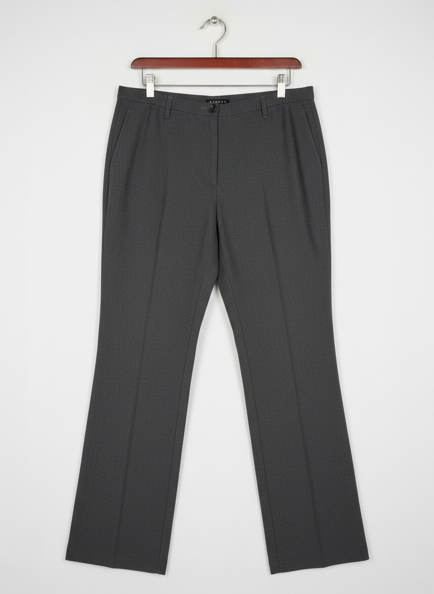 Secondhand Branded Womens Pants & Trousers by Sisley, Grey Polyester fabric, Premium condition, for Women - Online Thrift Shop Peshawar Pakistan