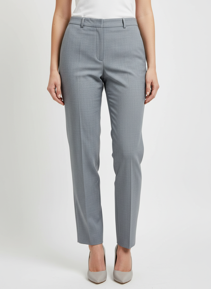 LIGHT GREY Womens High Waist Pant Trouser by Brax (WPT-107)
