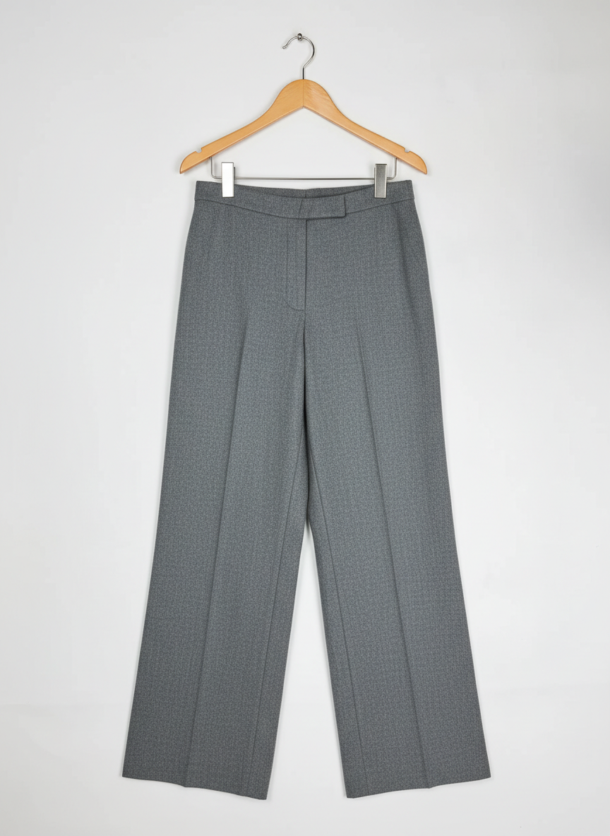 Preloved Premium Womens Pants & Trousers by St-Emile, Grey Viscose for Women - OTS Thrift Shop Lahore Pakistan