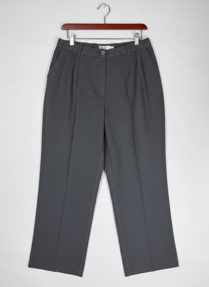UK Imported secondhand Womens Pants & Trousers - Cut Label brand, DarkGray Polyester, Premium condition, for Women - Online Thrift Store Islamabad Pakistan