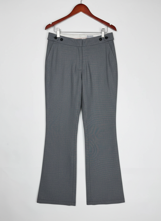 Shop Premium Womens Pants & Trousers by H&M | Preloved Branded Clothes | Grey Polyester | Women | OTS Thrift Store Islamabad Pakistan