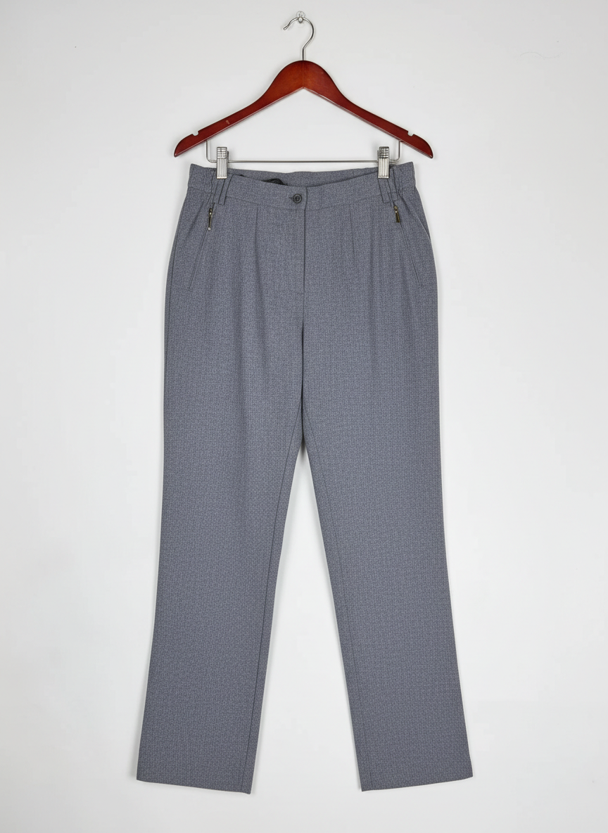 Preloved Premium Womens Pants & Trousers by Cut Label, Gray Polyester for Women - OTS Thrift Shop Karachi Pakistan