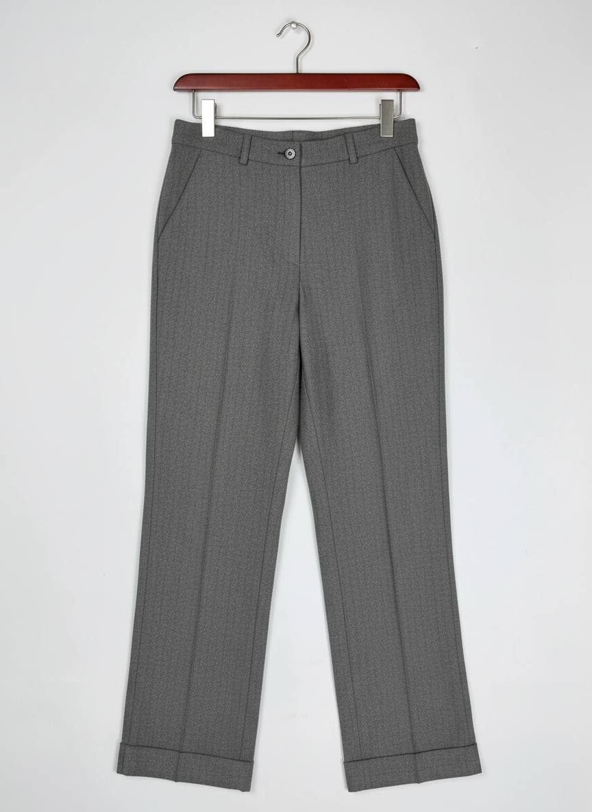 Premium Condition Womens Pants & Trousers | Preloved Marcel Clair | Grey Viscose | Thrift Shop for Women Karachi Pakistan | OTS