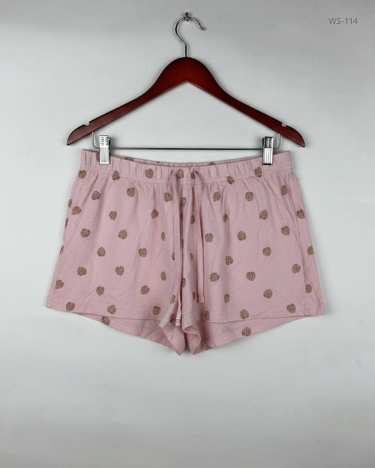 Preloved Premium Womens Shorts by F&F, Pink Cotton for Women - OTS Thrift Shop Lahore Pakistan