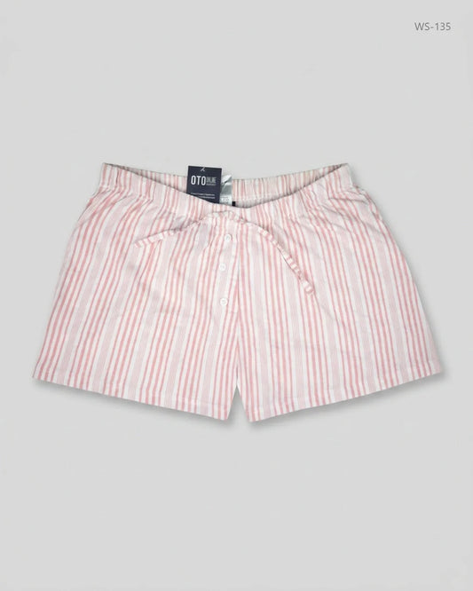 Secondhand Branded Womens Shorts by LOVE SLEEP, PEACH Cotton fabric, Premium condition, for Women - Online Thrift Shop Islamabad Pakistan