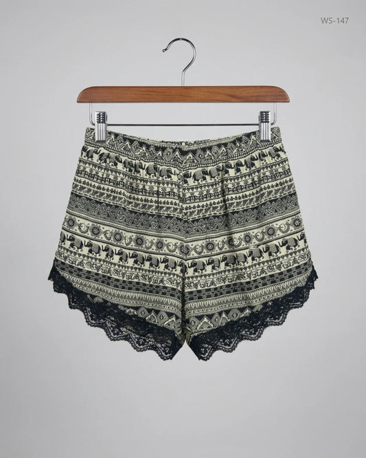 Secondhand Branded Womens Shorts by Unknown, LIGHT YELLOW Cotton fabric, Premium condition, for Women - Online Thrift Shop Lahore Pakistan