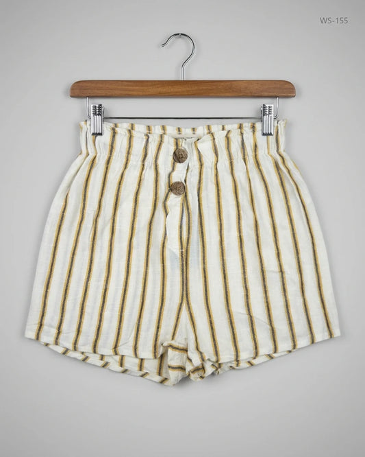 Secondhand Branded Womens Shorts by Primark, OffWhite COTTON fabric, Premium condition, for Women - Online Thrift Shop Lahore Pakistan