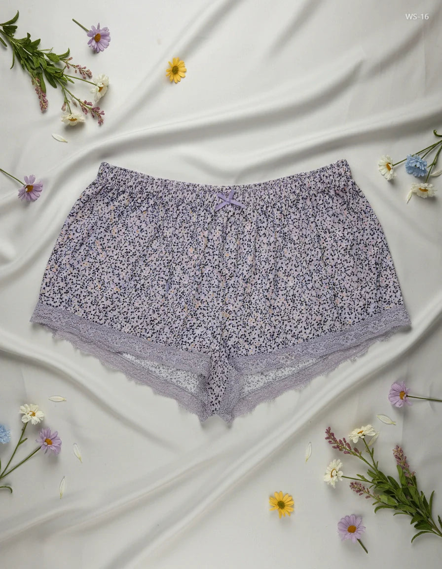 Secondhand Branded Womens Shorts by Primark, Purple Polyester fabric, Premium condition, for Women - Online Thrift Shop Lahore Pakistan