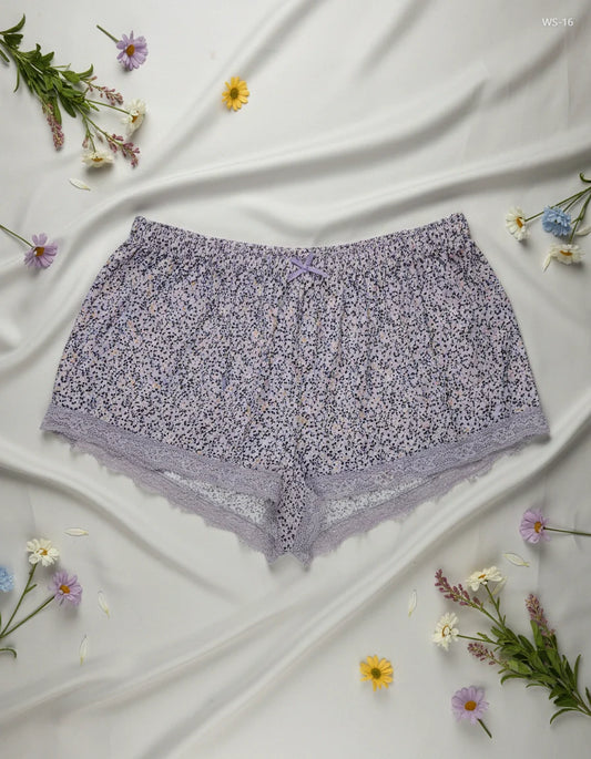 Secondhand Branded Womens Shorts by Primark, Purple Polyester fabric, Premium condition, for Women - Online Thrift Shop Lahore Pakistan