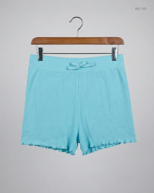 Preloved Premium Womens Shorts by Primark, SkyBlue Polyester for Women - OTS Thrift Shop Lahore Pakistan