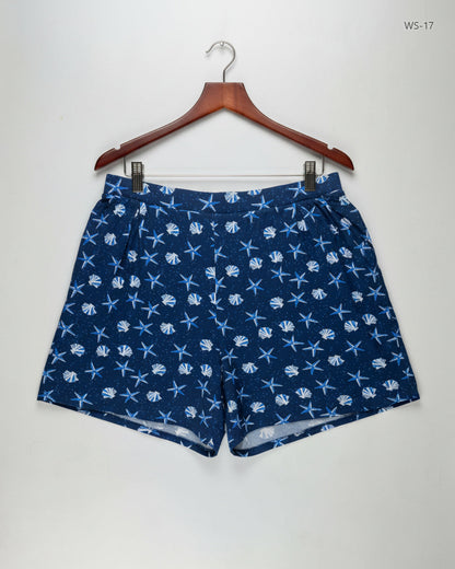Secondhand Branded Womens Shorts by TU, DarkBlue Polyester fabric, Premium condition, for Women - Online Thrift Shop Karachi Pakistan