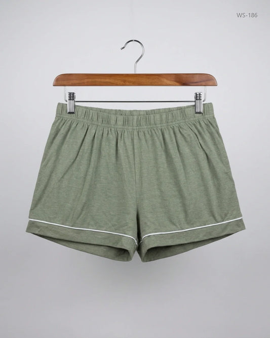 Preloved Premium Womens Shorts by Primark, OLIVE GREEN Polyester for Women - OTS Thrift Shop Peshawar Pakistan