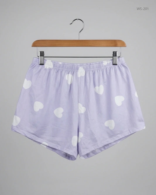 UK Imported secondhand Womens Shorts - Shein brand, Violet Polyester, Premium condition, for Women - Online Thrift Store Islamabad Pakistan