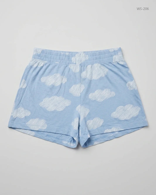 UK Imported secondhand Womens Shorts - DUNNES STORE brand, SkyBlue Cotton, Premium condition, for Women - Online Thrift Store Lahore Pakistan