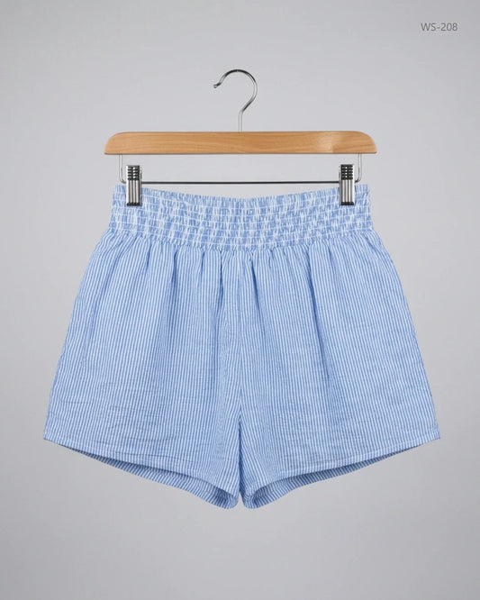 UK Imported secondhand Womens Shorts - New Look brand, BLUE Cotton, Premium condition, for Women - Online Thrift Store Karachi Pakistan