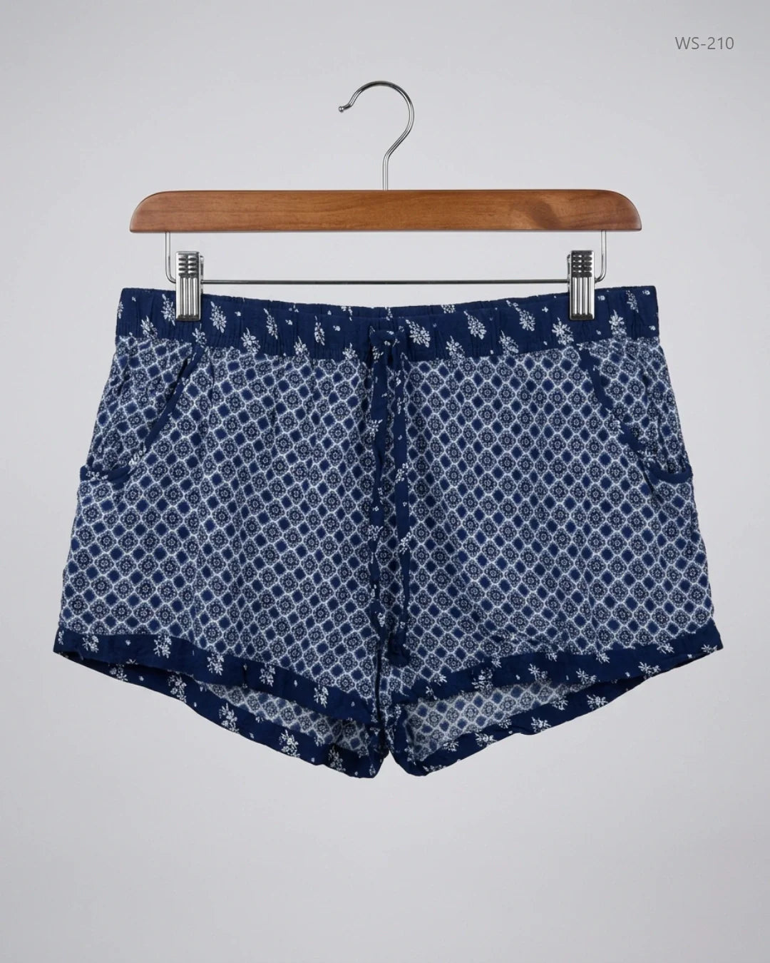 Premium Condition Womens Shorts | Preloved LOVE TO LOUNGE | Blue Polyester | Thrift Shop for Women Peshawar Pakistan | OTS