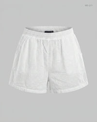 TJM White Womens Shorts (WS-211)