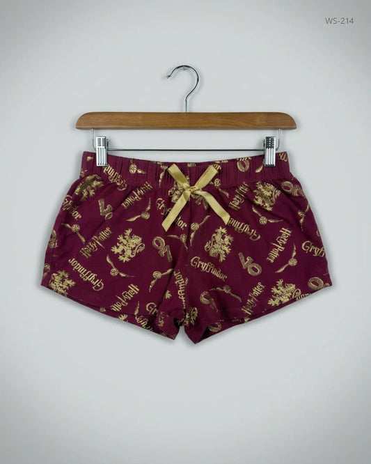 Shop Premium Womens Shorts by CHARACTER | Preloved Branded Clothes | Maroon Cotton | Women | OTS Thrift Store Islamabad Pakistan