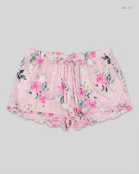 LOVE TO LOUNGE Pink Womens Shorts (WS-215)