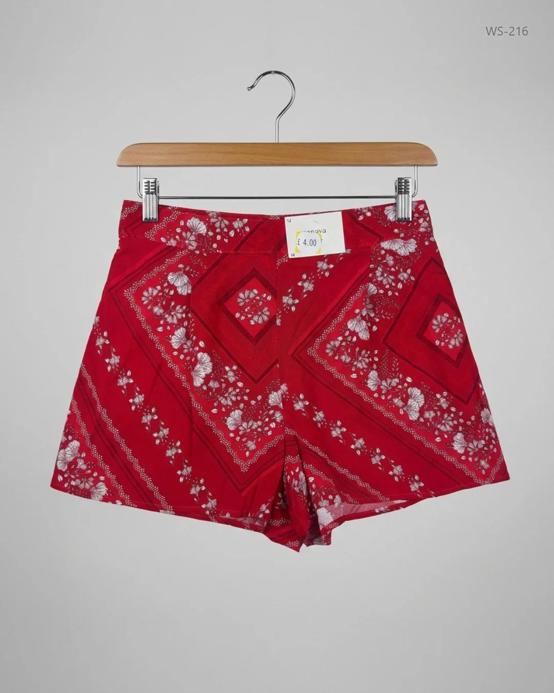 Shop Premium Plus Womens Shorts by Papaya | Preloved Branded Clothes | RED Viscose | Women | OTS Thrift Store Islamabad Pakistan