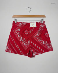 PAPAYA Red Womens Shorts (WS-216)