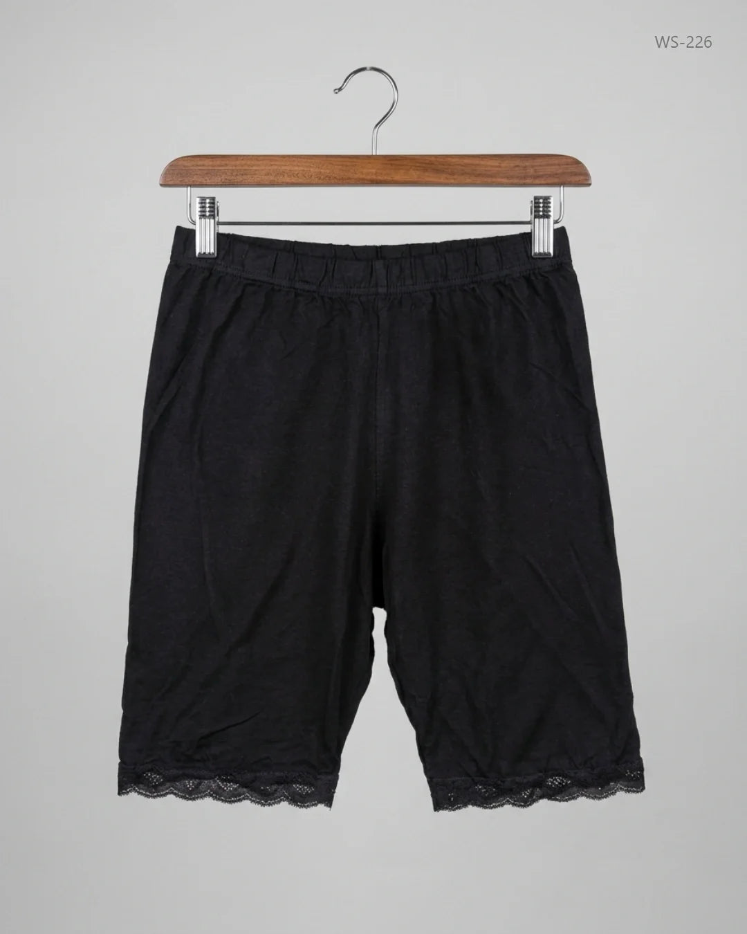 Shop Premium Womens Shorts by I SAW IT FIRST | Preloved Branded Clothes | Black Polyester | Women | OTS Thrift Store Lahore Pakistan