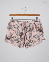 LOVE TO LOUNGE Peach Pink Womens Shorts (WS-240)