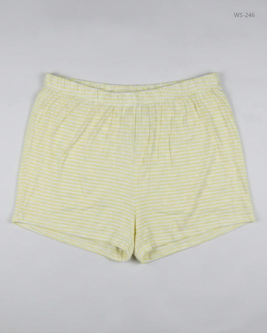 Premium Condition Womens Shorts | Preloved DREAM ANGEL | Yellow Polyester | Thrift Shop for Women Lahore Pakistan | OTS