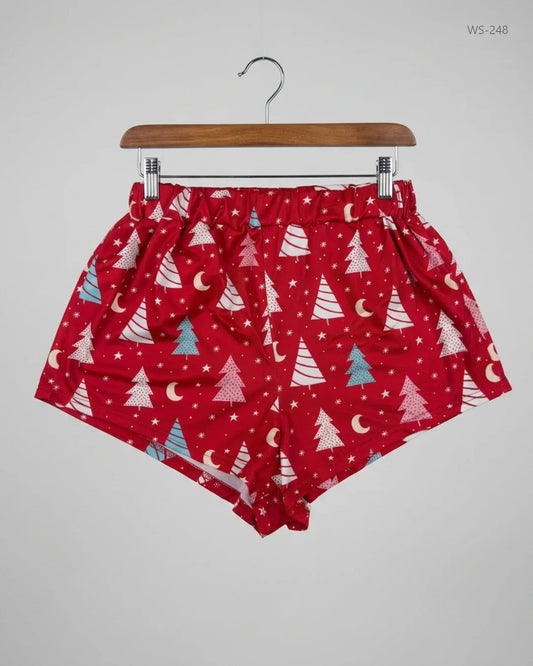 Secondhand Branded Womens Shorts by Unknown, RED Polyester fabric, Premium condition, for Women - Online Thrift Shop Lahore Pakistan