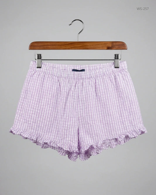 Womens Shorts | ASOS | Preloved Branded | Violet Cotton | Premium | OTS Thrift Store Karachi Pakistan