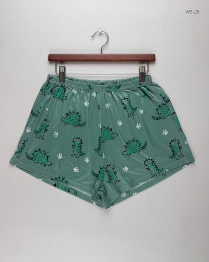 Secondhand Branded Womens Shorts by Cut Lable, Green Polyester fabric, Premium condition, for Women - Online Thrift Shop Islamabad Pakistan